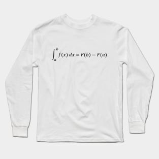 The Fundamental Theorem of Calculus (Black) Long Sleeve T-Shirt